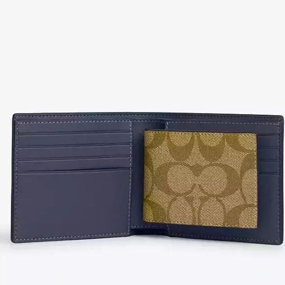 NWT Coach Boxed 3 In 1 Wallet Gift Set In Colorblock Signature Canvas - Picture 5 of 6